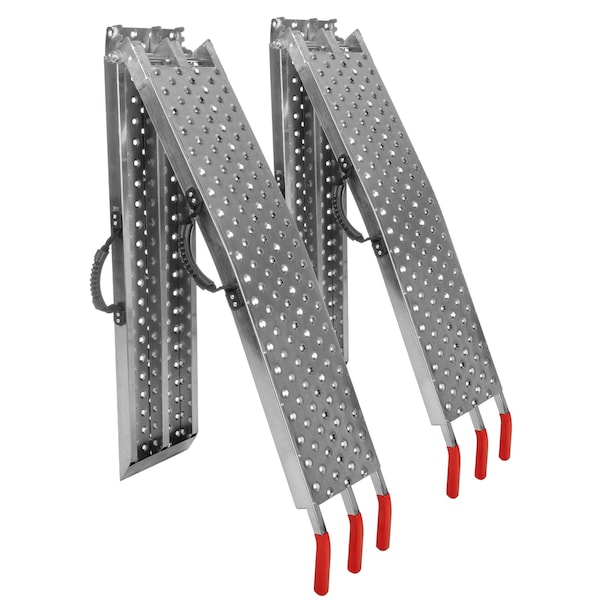 Stalwart Loading Ramps - Set of Two 77 Folding Ramps for ATVs, Motorcycles - 2200lb Capacity by, 2PK 75-CAR2024 - main